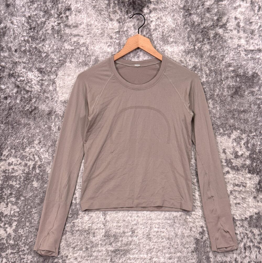 Lululemon Swiftly Tech Cropped Long Sleeve 2.0 Shirt 6 Womens